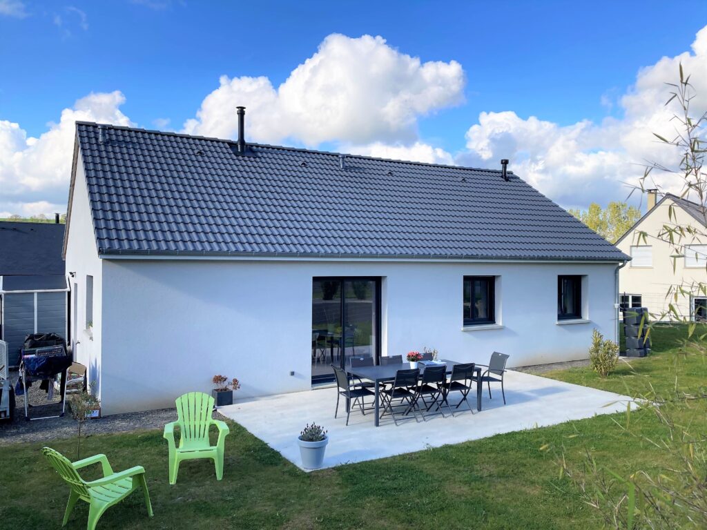 Maîtrise d'œuvre : maison neuve façade arrière