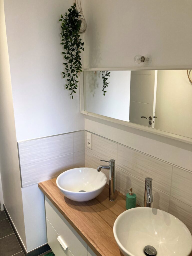 Maîtrise d'œuvre : salle de bain d'une maison neuve