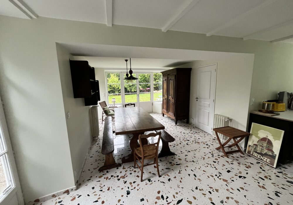 salle à manger renovée