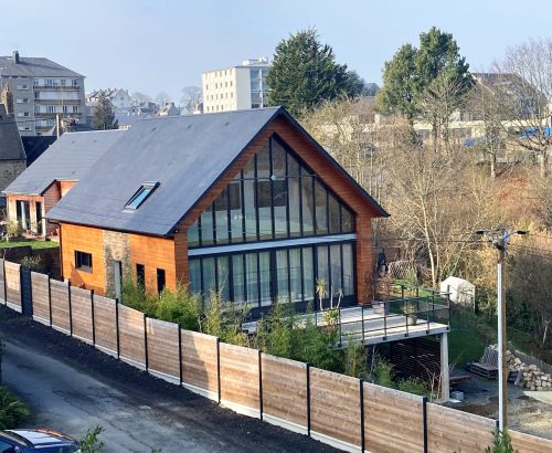 Maîtrise d'œuvre : Façade maison en ossature bois